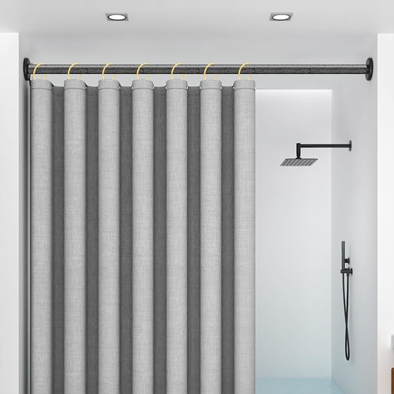 60 pcs 1.5-Inch Inner Diameter Metal Drapery Rings Curtain Rings with Eyelets, Fits Up to 1 1/4-Inch Rod, Gold