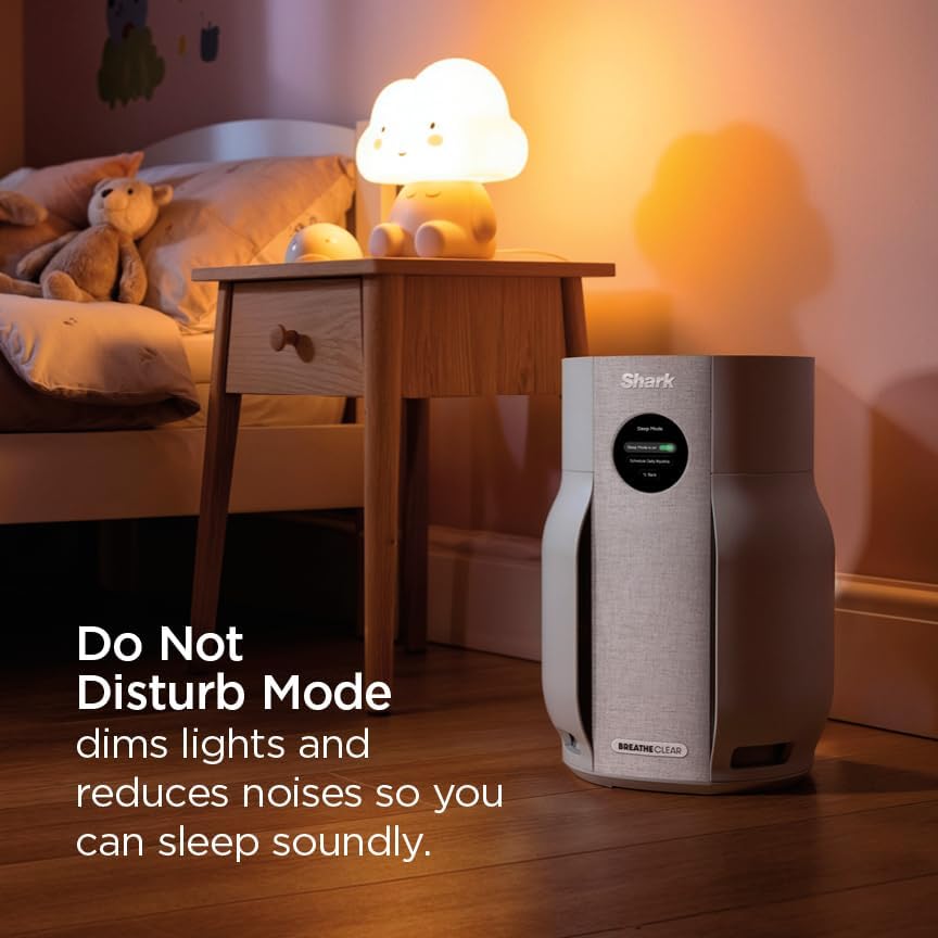 shark breatheclear smart air purifier, hp162, dove, view 10