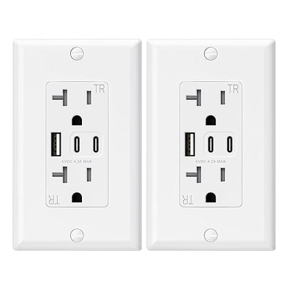 ELEGRP USB Outlets, 20 Amp Wall Outlet by ELEGRP%7CELEGROUP