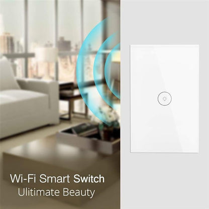WiFi Smart Wall Light Switch Glass Touch Panel Wireless Remote Control by - Image 7