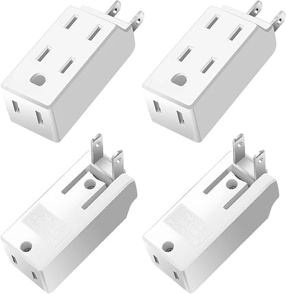 Multi Plug Outlet Extender, AC Flat Plug Adapter Outlet, Mini Indoor Wall Tap by Unknown