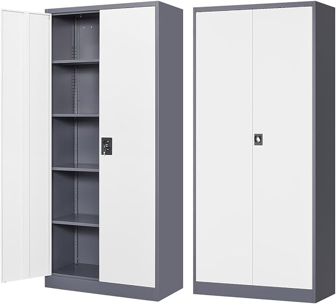 Metal Storage Cabinet-72” Tall Steel File Cabinets by Fesbos