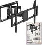 Heavy Duty Dual Arm Articulating Wall Mount Bracket by Stellar+Mounts