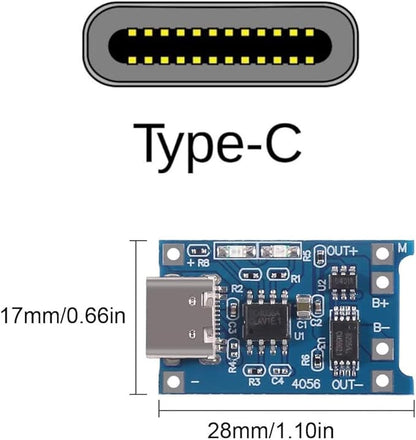 Gebildet 10pcs TP4056 Type-C Input Interface USB 5V 1A 18650 Lithium Battery - Image 3