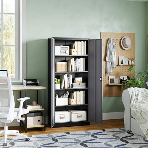 letaya metal garage storage cabinets with lock door, view 9