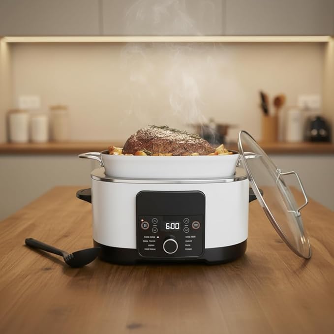 8.5 Quart Large Capacity Multi Cooker, Programmable Electric Pot - Image 9