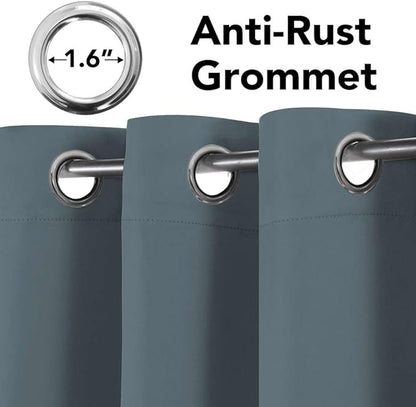 H.VERSAILTEX Blackout Curtains for Bedroom Thermal Insulated Room Darkening - Image 4
