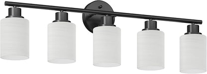 Guliaofo 5-Light Bathroom Light Fixtures, E26 Base Vanity Lights - Image 2