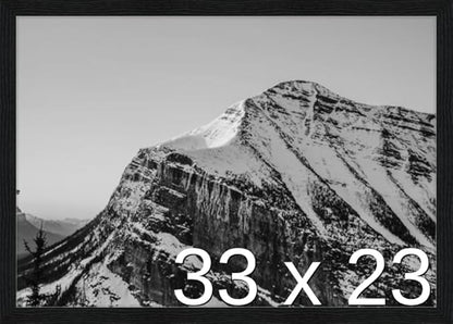 Frame It Easy 33 x 23 Black Grain Wood Frame by FrameItEasy