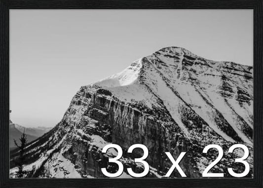 Frame It Easy 33 x 23 Black Grain Wood Frame by FrameItEasy