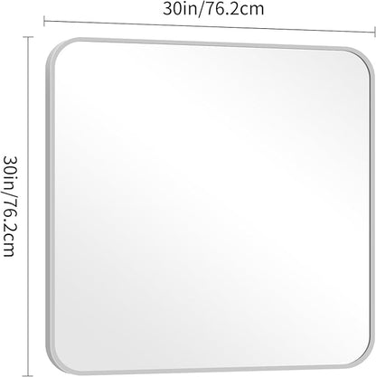30" x 30"Bathroom Mirror, Decorative Rectangular Vanity Mirror - Image 5