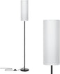 FRIDEKO HOME Floor Lamp with White Shade, Simple Design with Foot Pedal Switch by FRIDEKOHOME