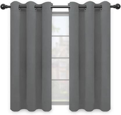 Easy-Going Blackout Curtains for Bedroom, Solid Thermal Insulated Grommet and by Easy-Going