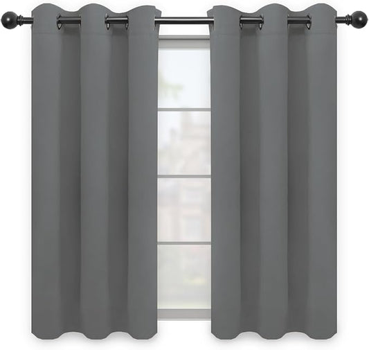 Easy-Going Blackout Curtains for Bedroom, Solid Thermal Insulated Grommet and by Easy-Going