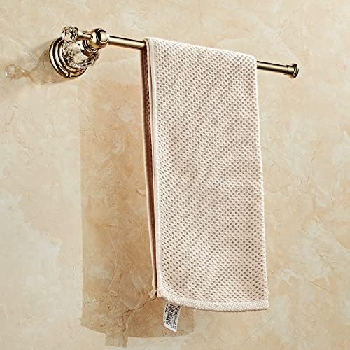 crystal bathroom hardware set,adjustable towel rack, toilet roll on a desk or shelf