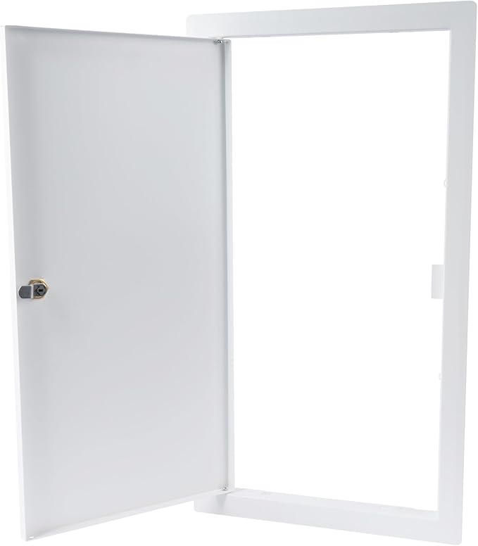 10" x 20" Lockable White Metal Access Panel. Service Shaft Door Panel - Image 6