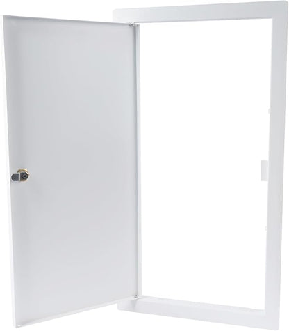 10" x 20" Lockable White Metal Access Panel. Service Shaft Door Panel - Image 6