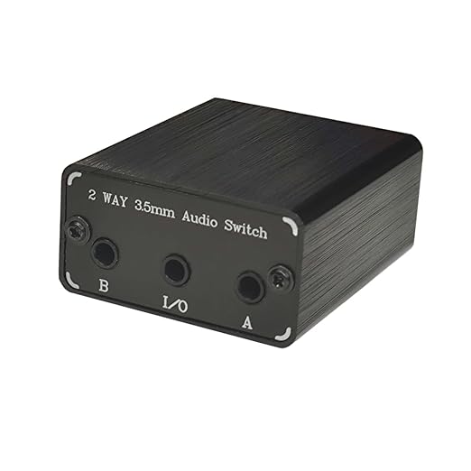 SPRODIO 2 Port 3.5mm Stereo Audio Switch Box AUX Headphone Speaker Manual - Image 2