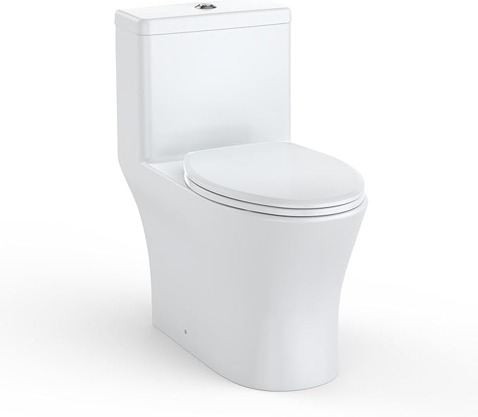 One Piece Toilet with ADA Height by Unknown