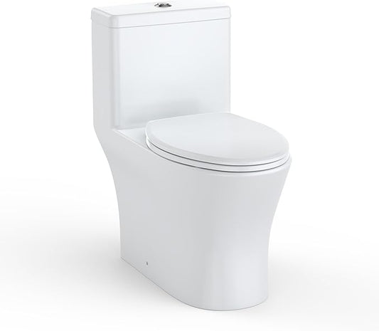 One Piece Toilet with ADA Height by Unknown