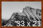 Frame It Easy 33 x 21 Russet Wood Frame by FrameItEasy