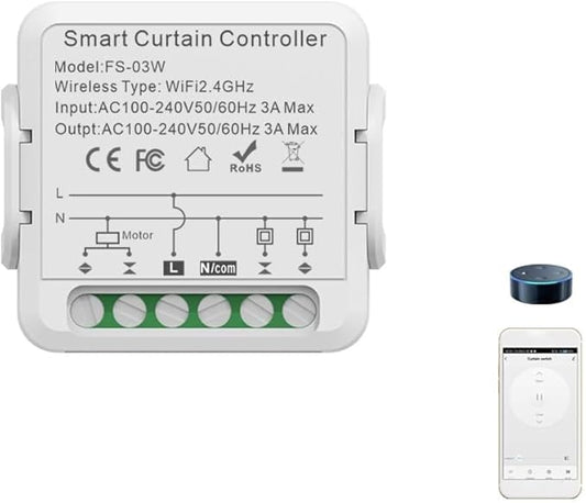 FTVOGUE Smart Curtain Controller Zigbee Switch, Voice Control, Shared Devices by FTVOGUE