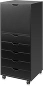 DEVAISE 5-Drawer Wood File Cabinet, Mobile Filing Cabinet by DEVAISE