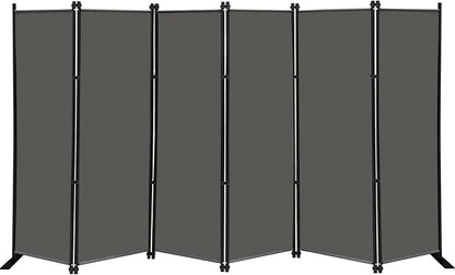 MAYOLIAH 6 Panel Folding Privacy Screen 9ft Wide, 6ft Tall Partition Room by MayoliahHome