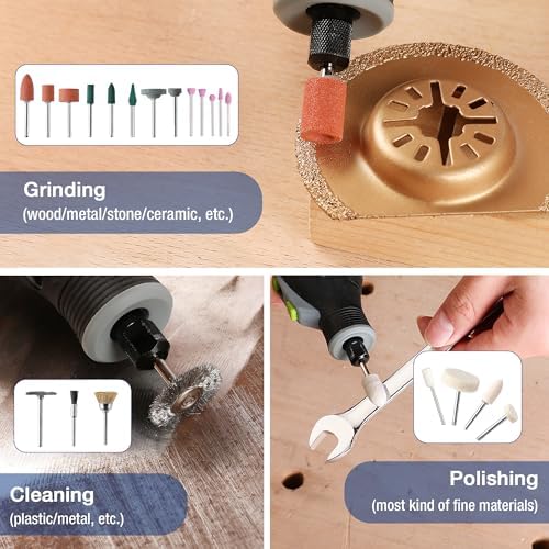 WORKPRO 698-Piece Rotary Tool Accessories Kit, Rotary Tool Bits for Easy Cutt...