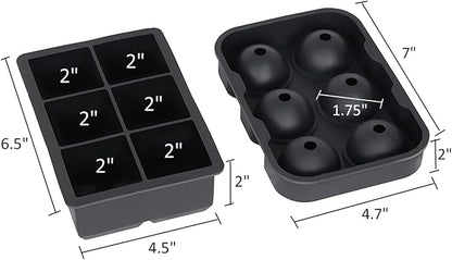 Ticent Ice Cube Trays, Silicone Sphere Whiskey Ice Ball Maker - Image 7