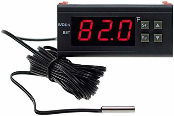 bayite DC 12V Fahrenheit Digital Temperature Controller 10A 1 Relay - Image 2
