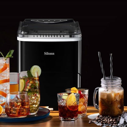 Silonn Ice Maker Countertop, 9 Cubes Ready in 6 Mins, 26lbs in 24Hrs, - Image 7