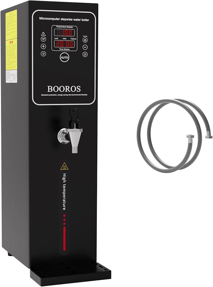BOOROS Commercial Hot Water Dispenser Black Hot Water Dispenser Countertop 15L by BoorosAppliance