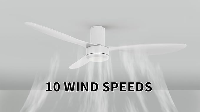 SMAAIR 52 Inch Ceiling Fan No Light - Image 2