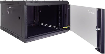 NavePoint 6U Server Cabinet Wall Mount Rack Enclosure Includes 2 Fans, Locking - Image 4