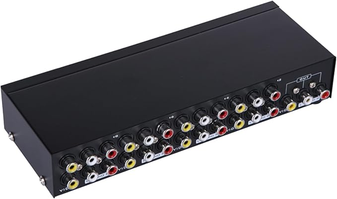 Manual 8Way Video Signals Switcher Box 8in 1Out Video Vid Switching Box by Unknown