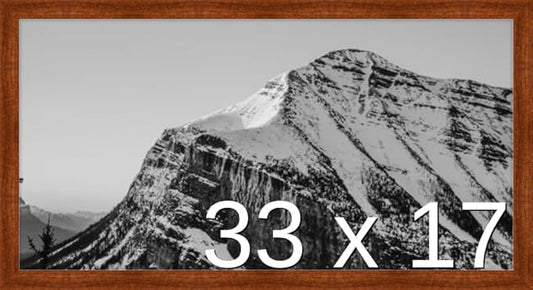 Frame It Easy 33 x 17 Russet Wood Frame by FrameItEasy