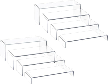 Blaithom Acrylic Display Riser Stand, Thickened to 0.2'' Acrylic Shelf Risers by EnjoyLifewithBlaithom