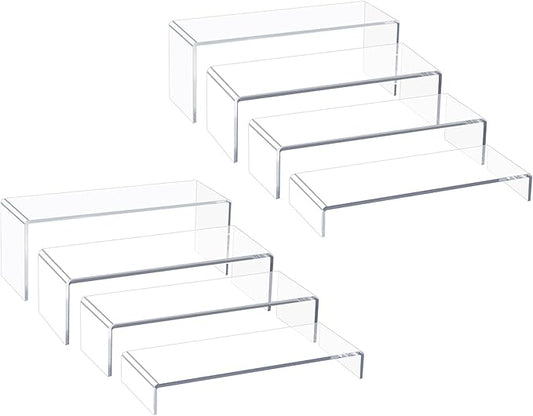 Blaithom Acrylic Display Riser Stand, Thickened to 0.2'' Acrylic Shelf Risers by EnjoyLifewithBlaithom