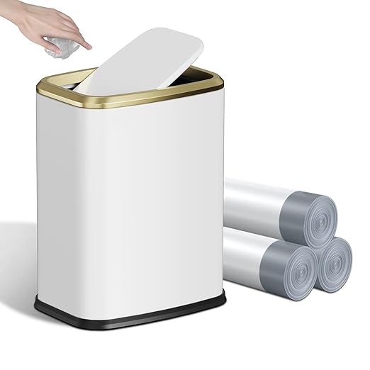 8L/2.1 Gallon Small Bathroom Trash Can by KHMMGK