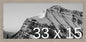 Frame It Easy 33 x 15 Rustic Gray Wood Frame by FrameItEasy