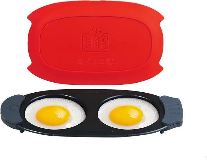 Quick-Heat Microwave Egg Cooker|Poacher|fryer, Dishwasher-Safe, Save Time by MKYSAIL