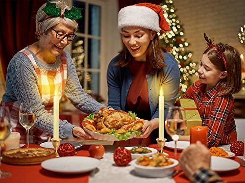 Window Candles Flickering Battery Operated with Remote and Timer, 9 Pack Elec...
