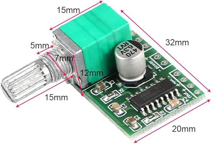 Gebildet Mini 3W+3W DC 5V Audio Amplifier Handy Digital Power Amp Module Board - Image 5