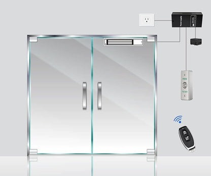 Door Access Control System 1200lbs Magnetic Lock Kit - Image 6