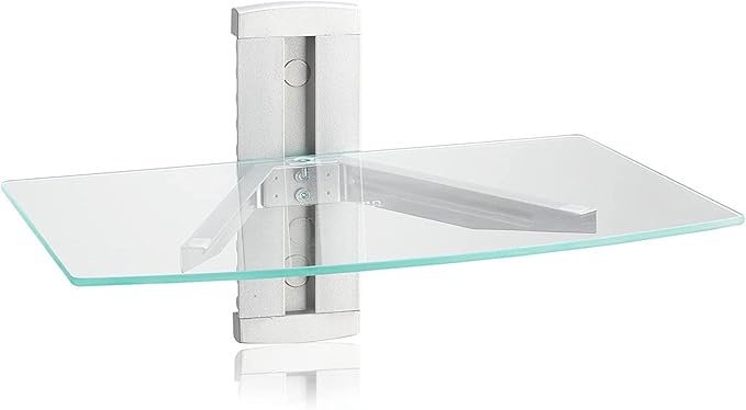 suptek Glass Floating Shelves, TV Wall Mount by suptek