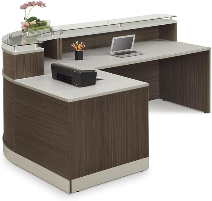 NBF L-Shaped Modern Reception Desk - Image 4