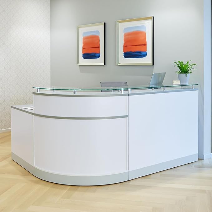NBF L-Shaped Modern Reception Desk - Image 3