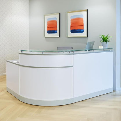 NBF L-Shaped Modern Reception Desk - Image 3