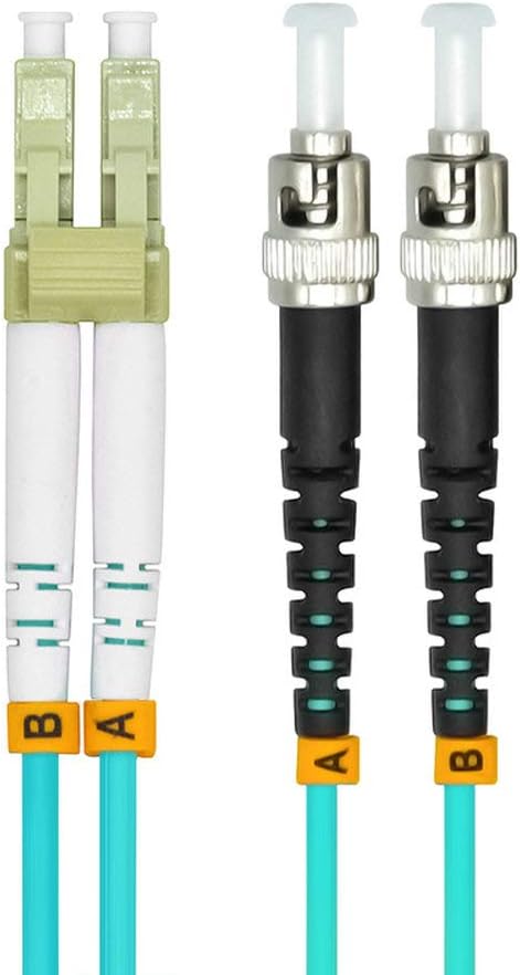 Jeirdus 30Meters 100ft LC to ST Duplex 50/125 10G OM3 Multi-Mode Fiber Optic - Image 2